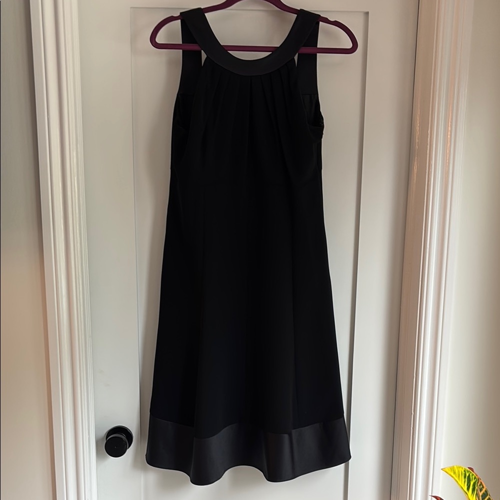 Evan Picone Black Halter A-Line Cocktail Dress